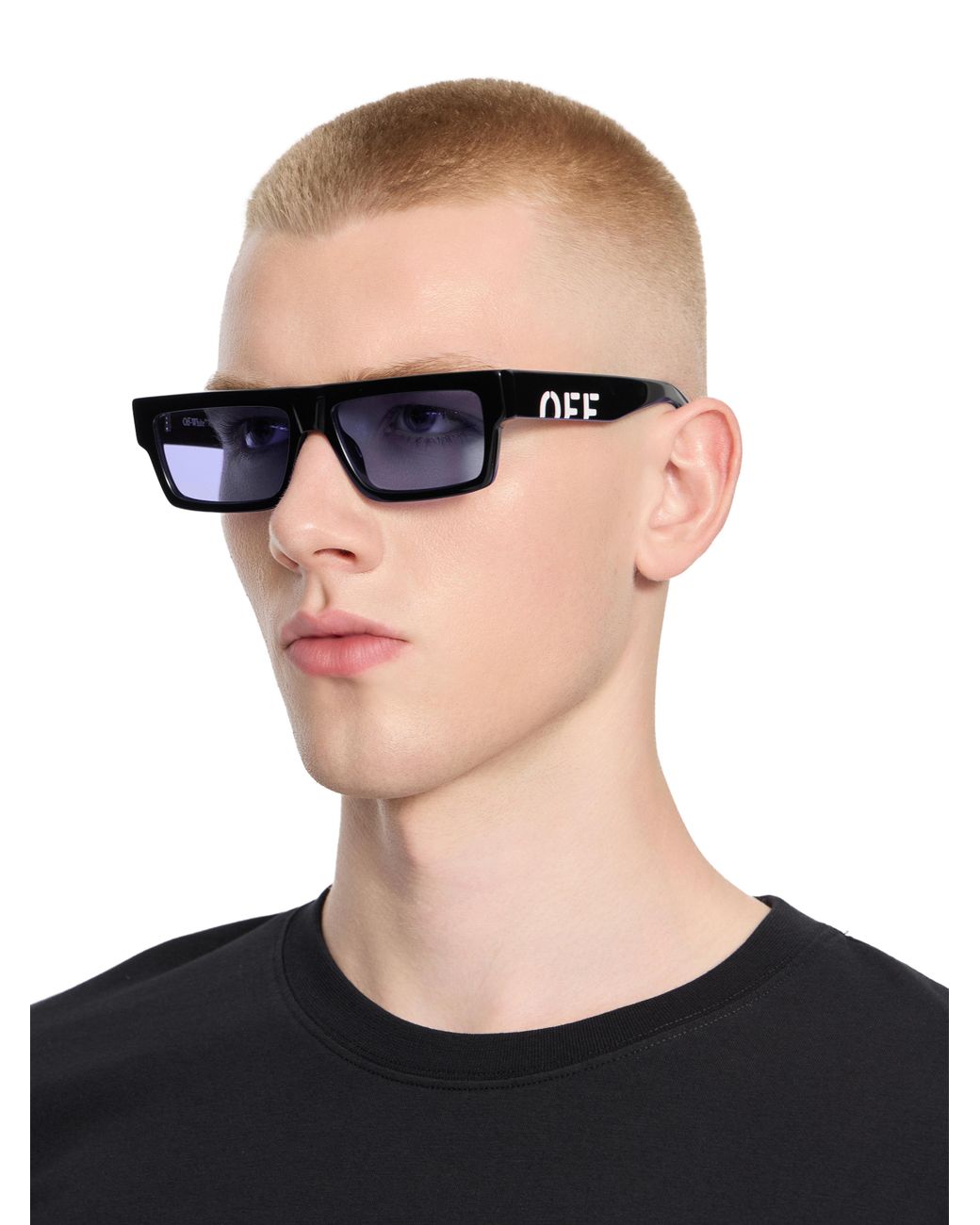 Off-White c/o Virgil Abloh Blue Montgomery Light Lens Sunglasses
