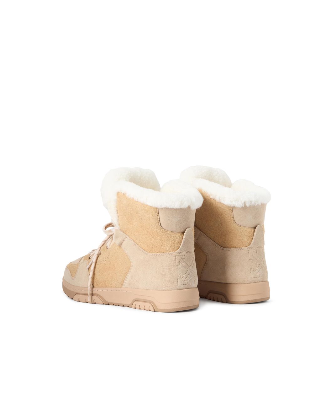 Off-White c/o Virgil Abloh Natural Shearling Winter Boot