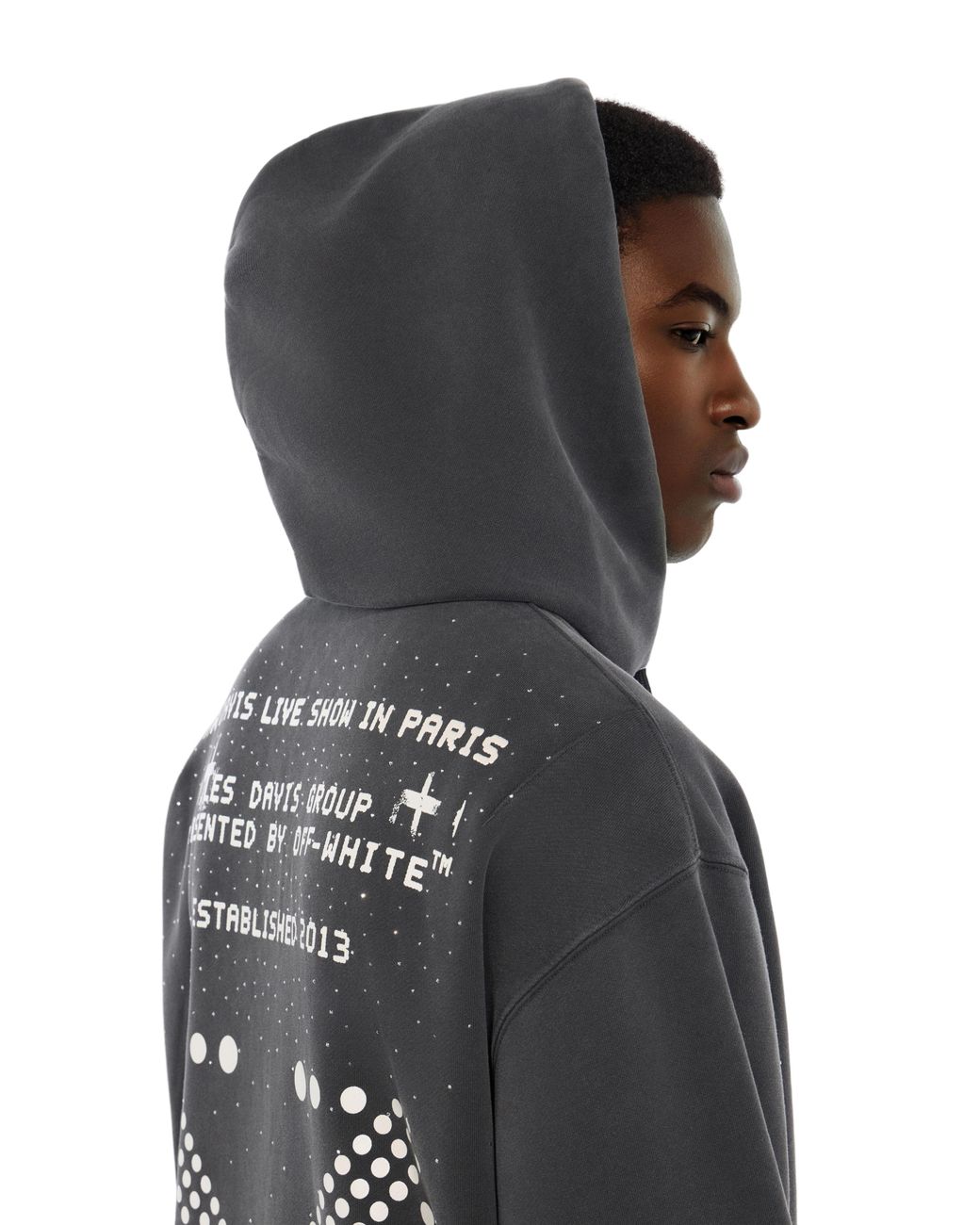 Off-White c/o Virgil Abloh Black Miles Davis Stadium Regular Hoodie for men