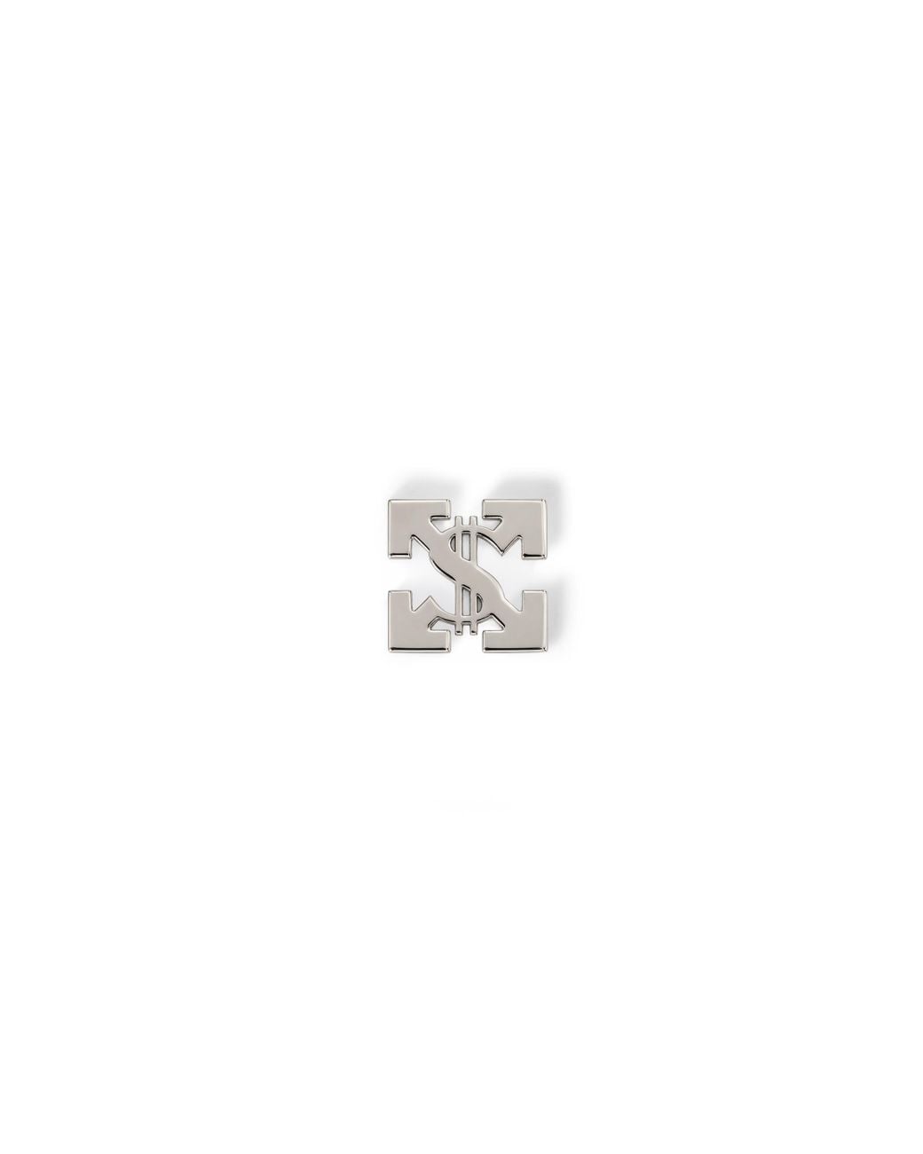 Off-White c/o Virgil Abloh Black Bling Dollar Mono Earring for men