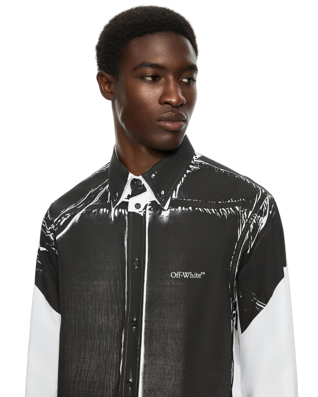 Off-White c/o Virgil Abloh Black Negative Bookish Regular Shirt for men