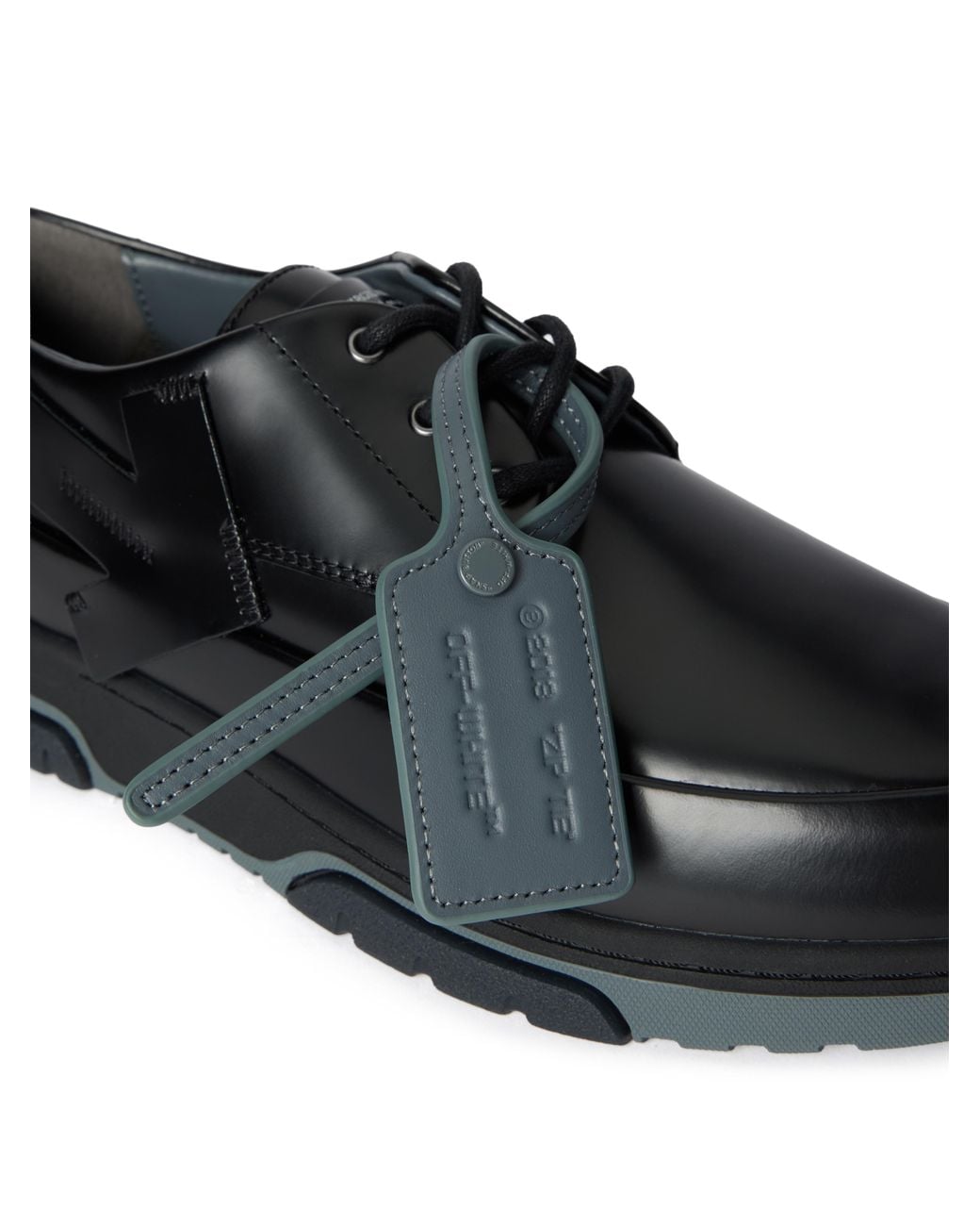 Off-White c/o Virgil Abloh Green Derby Leather Shoes for men