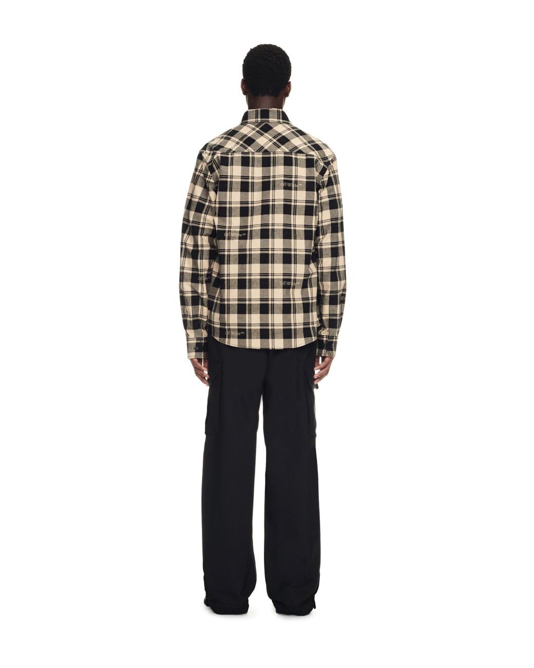 Off-White c/o Virgil Abloh Green Check Flann Shirt for men
