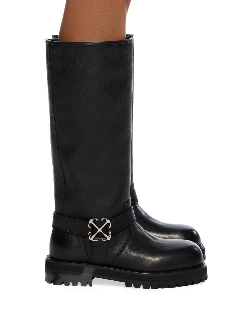 Off-White c/o Virgil Abloh Black Off Track High Boots