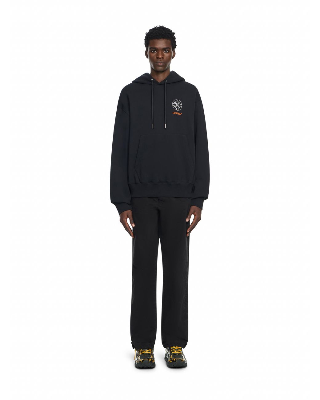 Off-White c/o Virgil Abloh Black Off Line Hoodie for men