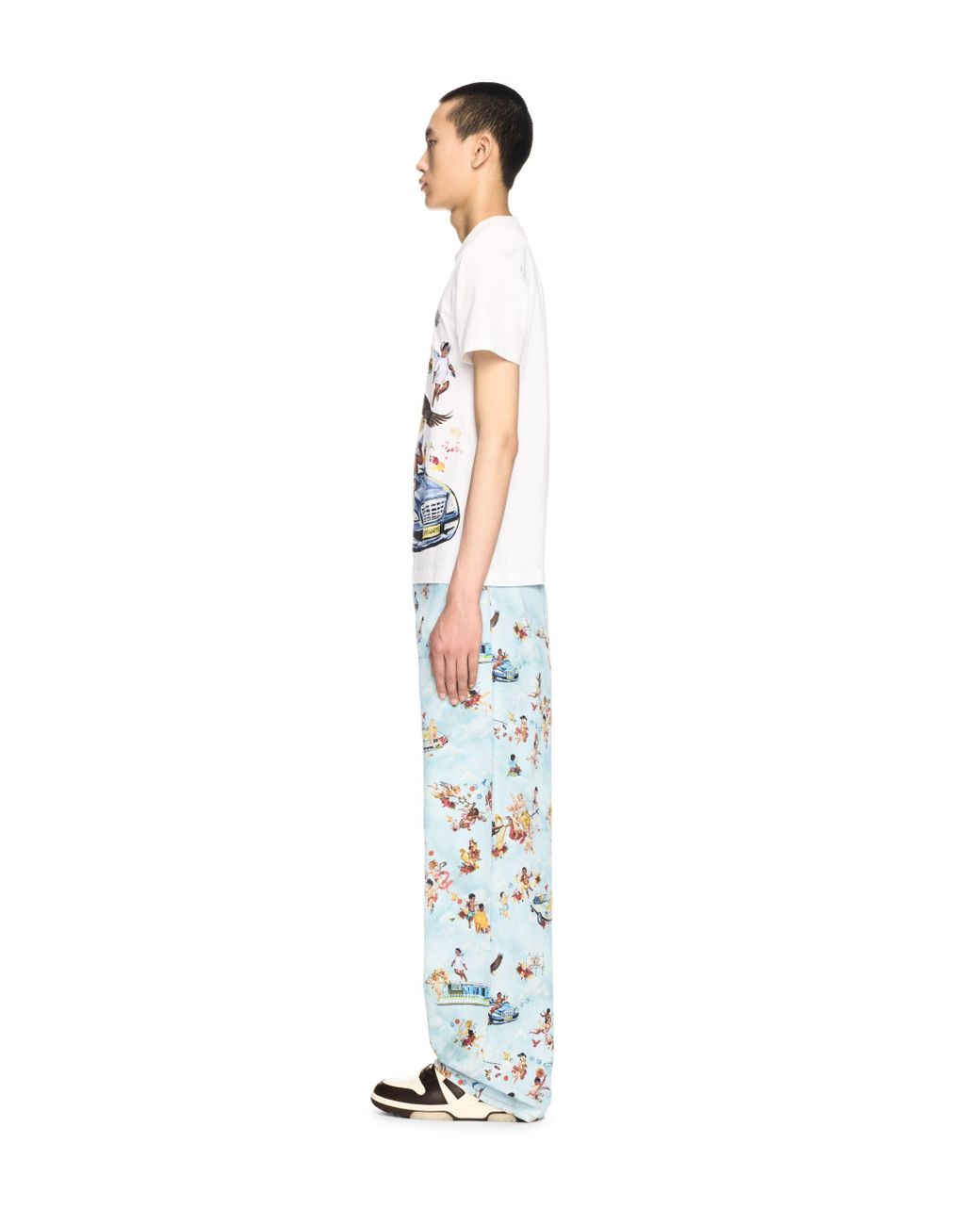 Off-White c/o Virgil Abloh White Fresco Print Straight Jeans for men
