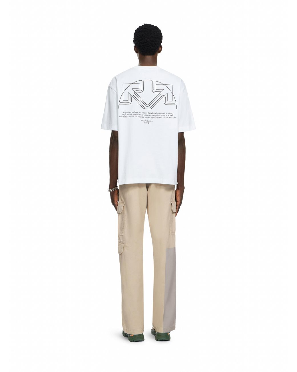 Off-White c/o Virgil Abloh White Offline Half Arrow Skate T-Shirt for men