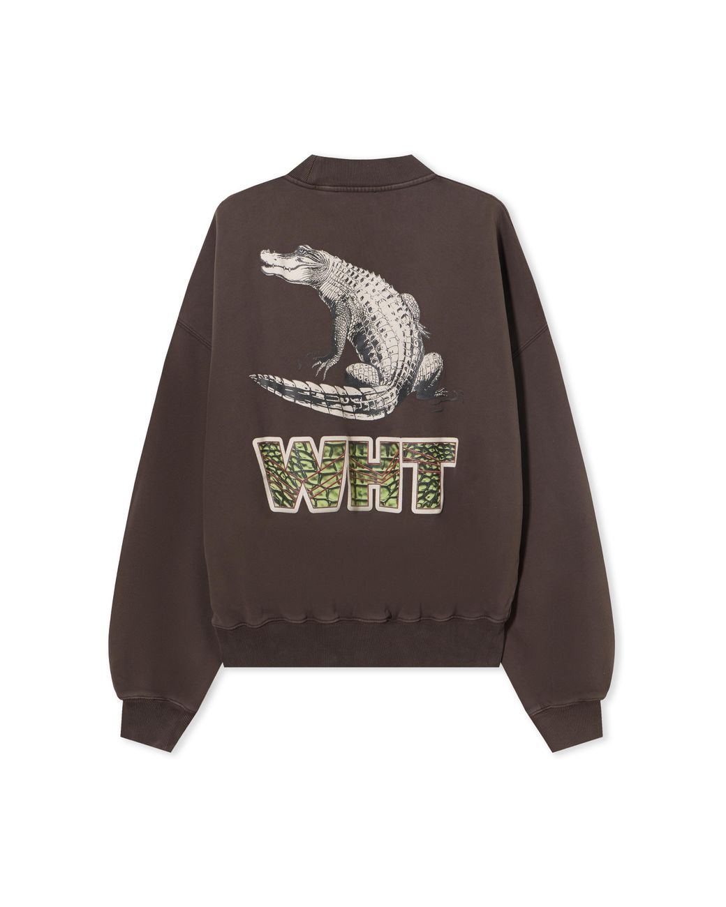 Off-White c/o Virgil Abloh Brown Wht Croco Sweatshirt for men