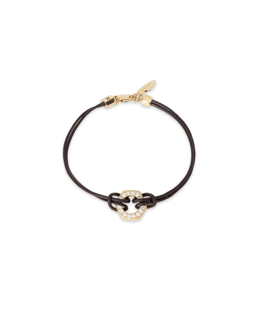 Off-White c/o Virgil Abloh Multicolor Diamond Leather Cord Bracelet