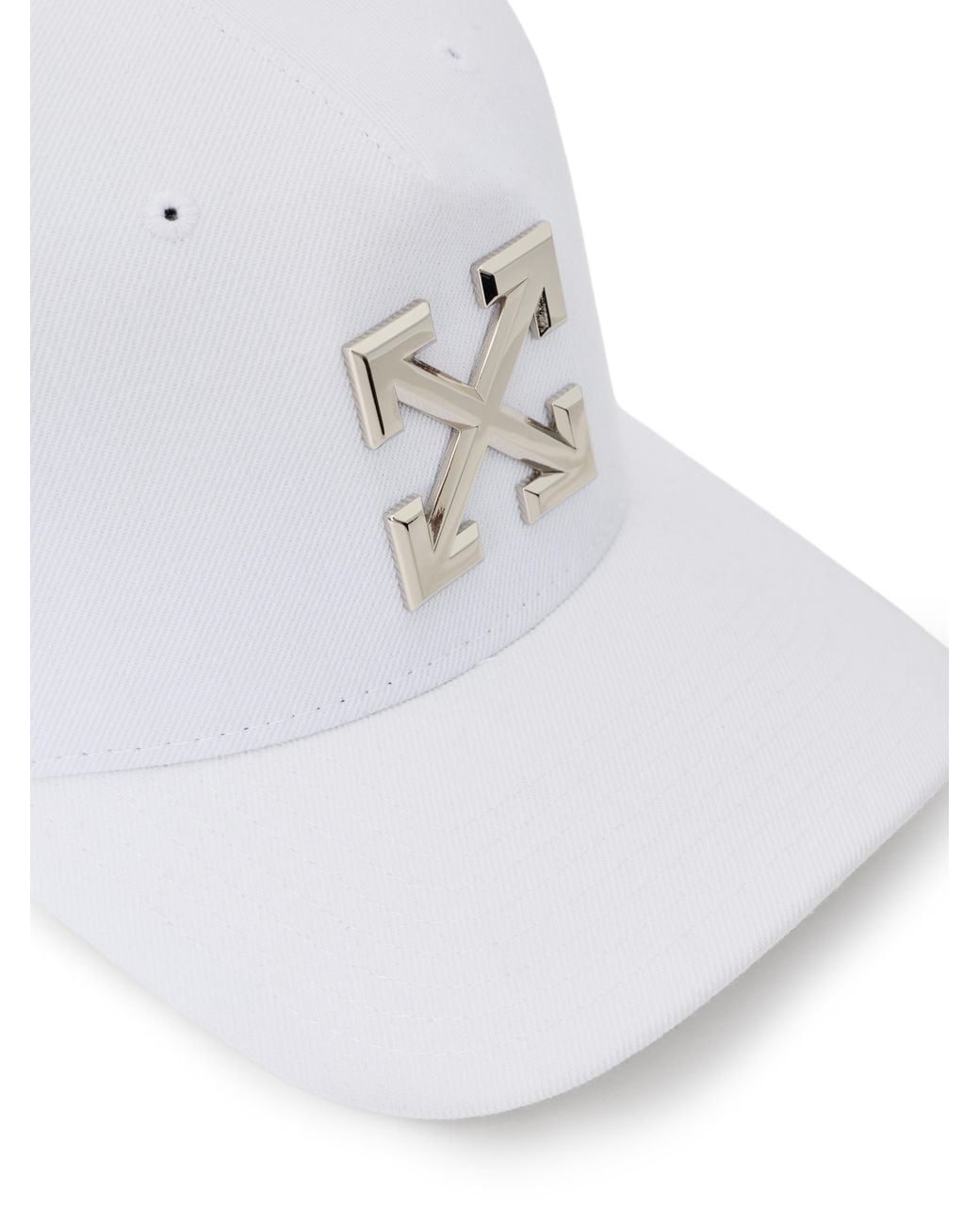 Off-White c/o Virgil Abloh White Arrows Metal Badge Baseball Cap for men