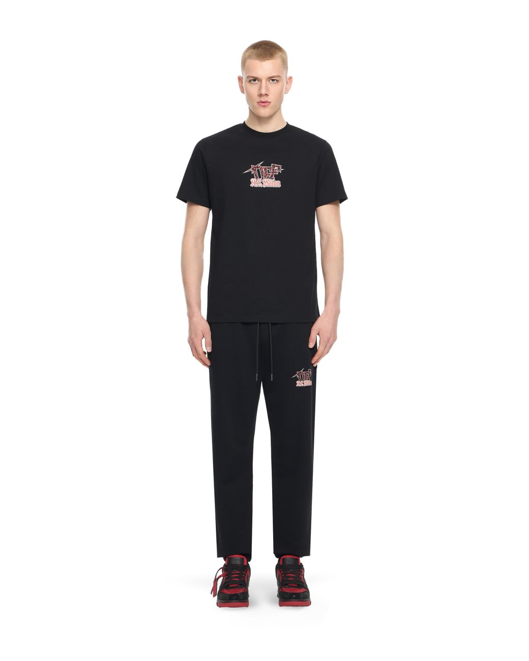 Off-White c/o Virgil Abloh Black Off- C/O Ac Milan Arrow Slim T-Shirt for men