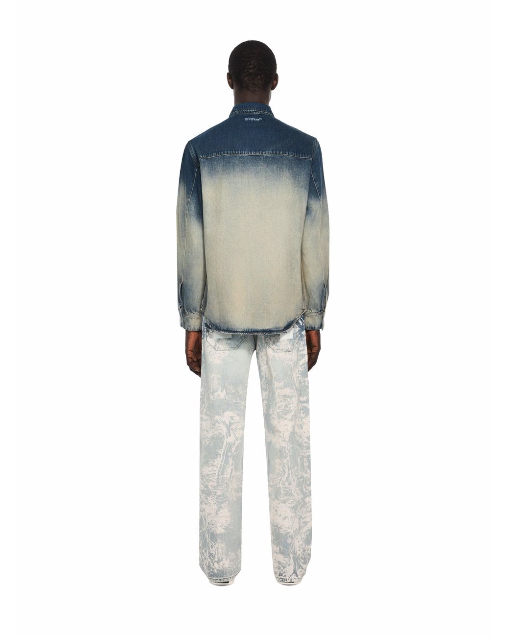 Off-White c/o Virgil Abloh Blue City Nature Regular Denim Shirt for men