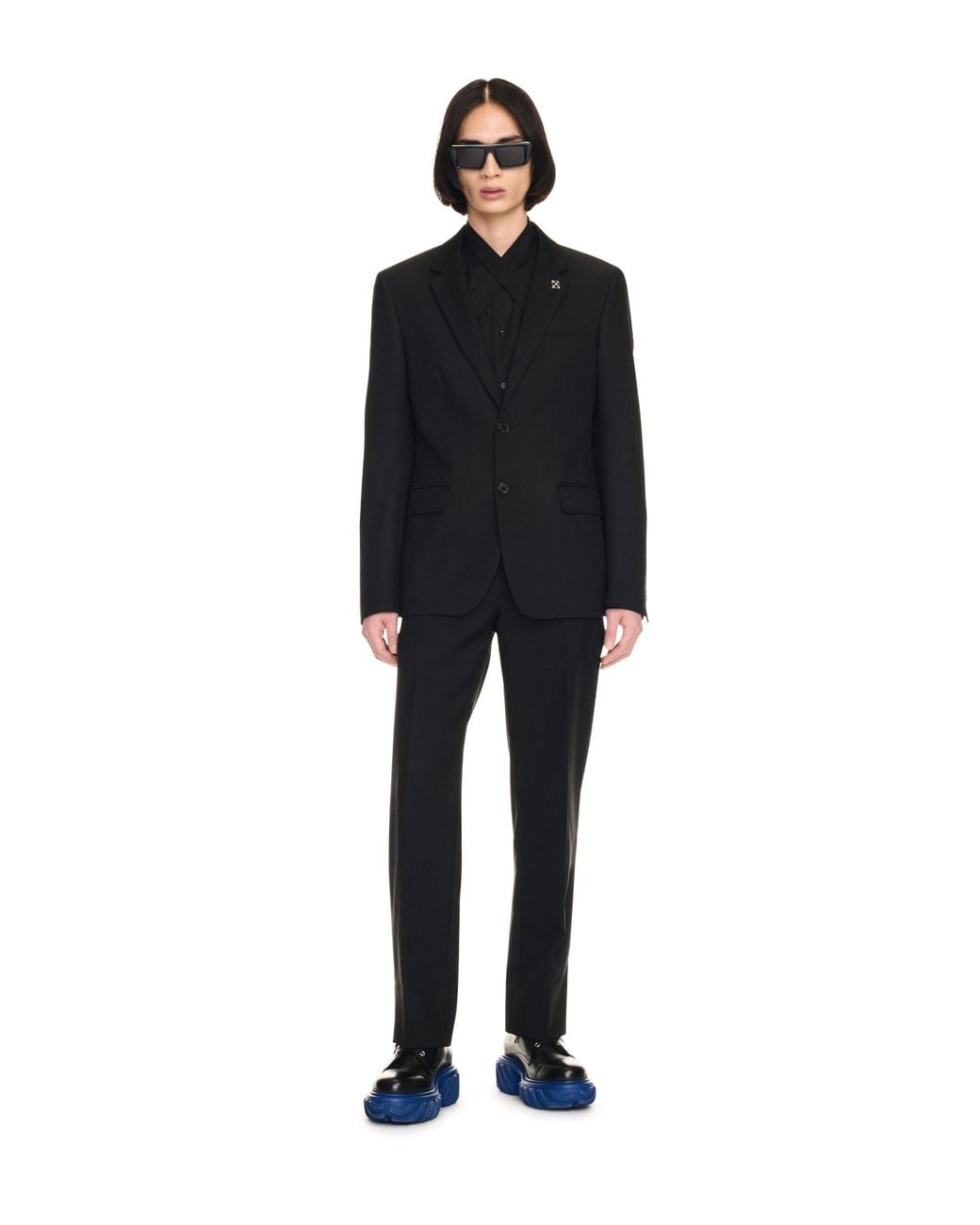 Off-White c/o Virgil Abloh Black Corp Drill Slim Pants for men