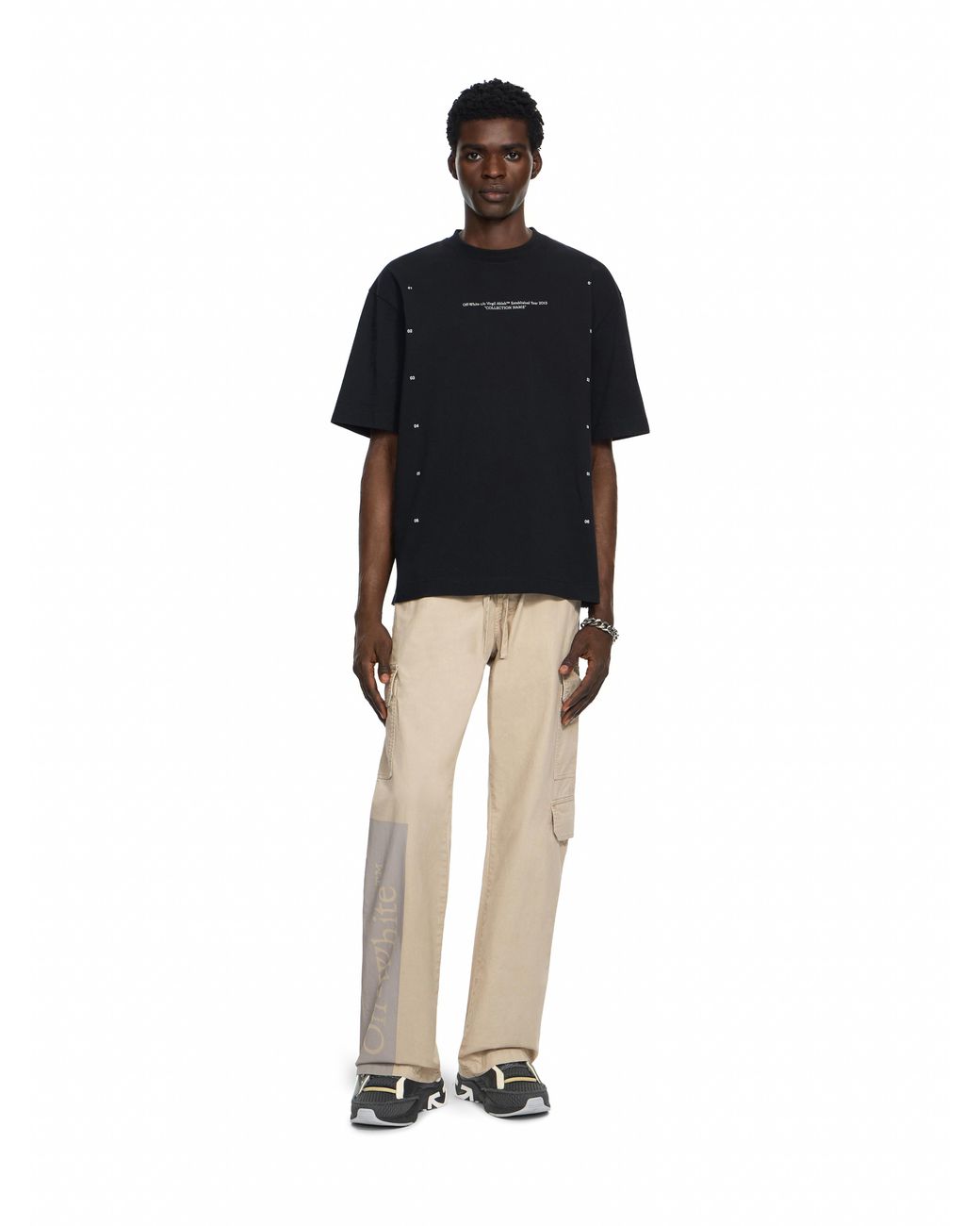 Off-White c/o Virgil Abloh Black Chakra Arrow Skate T-Shirt for men