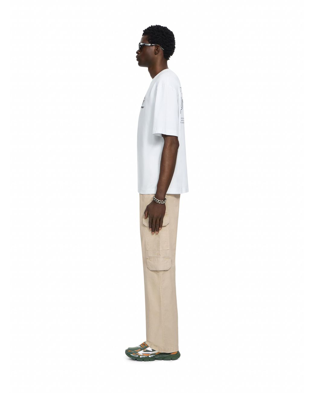 Off-White c/o Virgil Abloh White Offline Half Arrow Skate T-Shirt for men