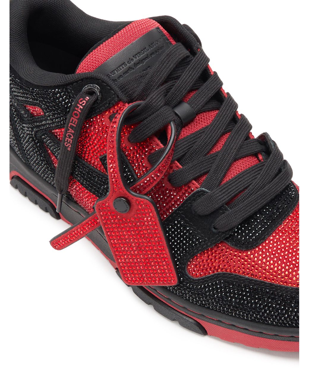 Off-White c/o Virgil Abloh Red Out Of Office Strass Sneakers for men