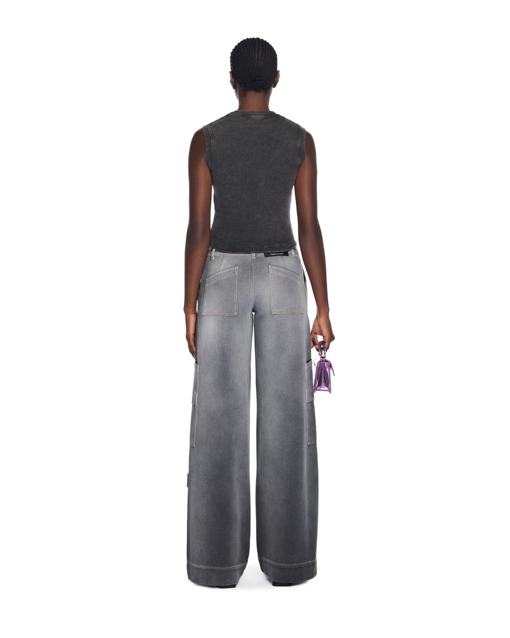 Off-White c/o Virgil Abloh Black Off Stamp Rib Kat Top