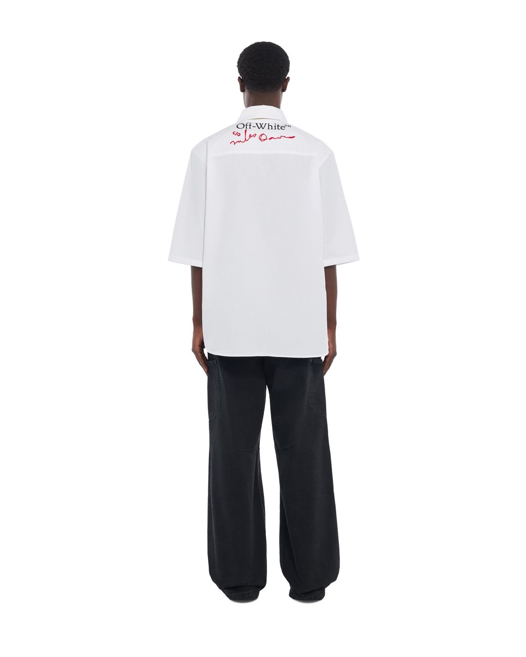 Off-White c/o Virgil Abloh White Miles Davis Yesternow Regular Short Sleeve Shirt for men