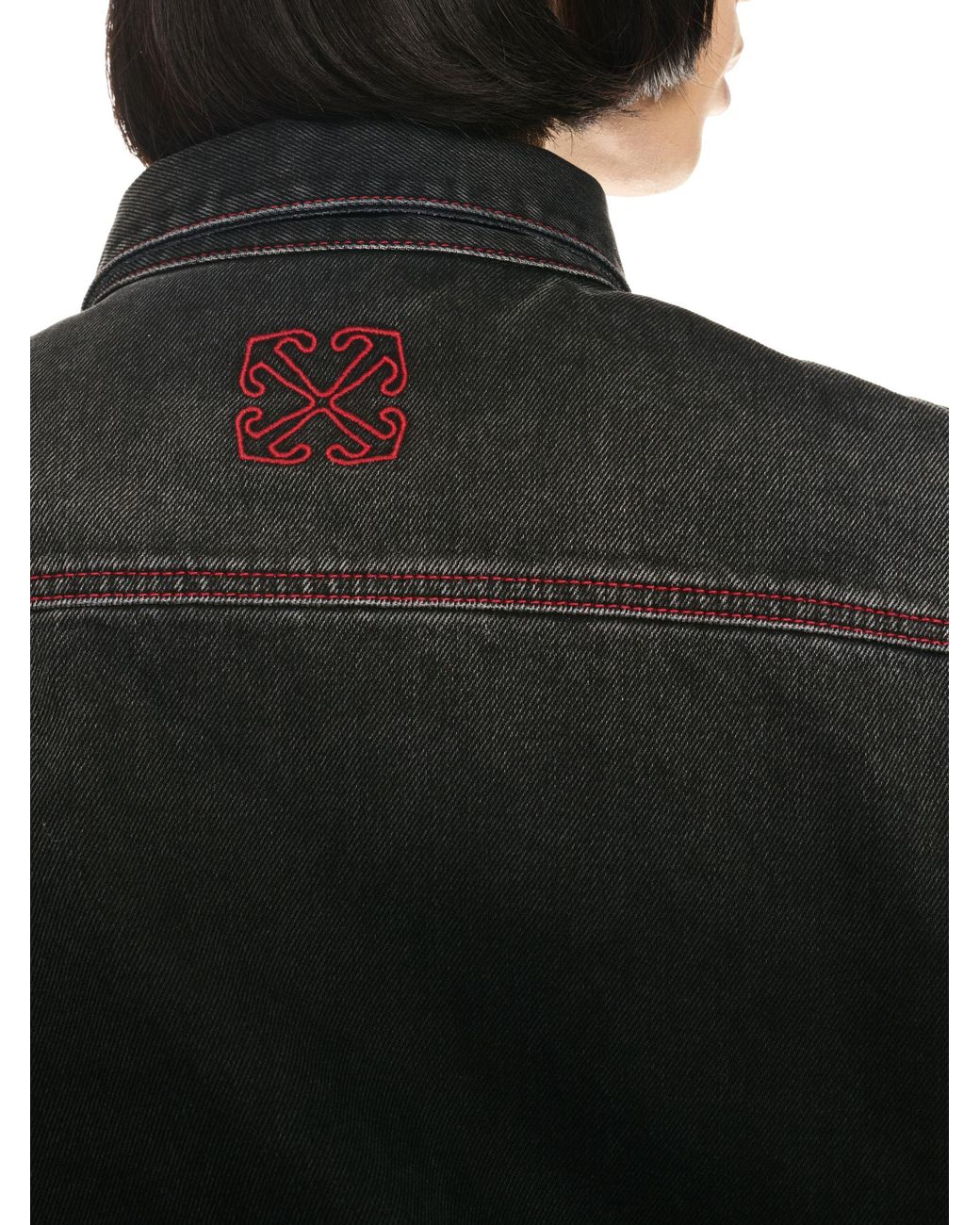Off-White c/o Virgil Abloh Black Script Samurai Den Shirt for men