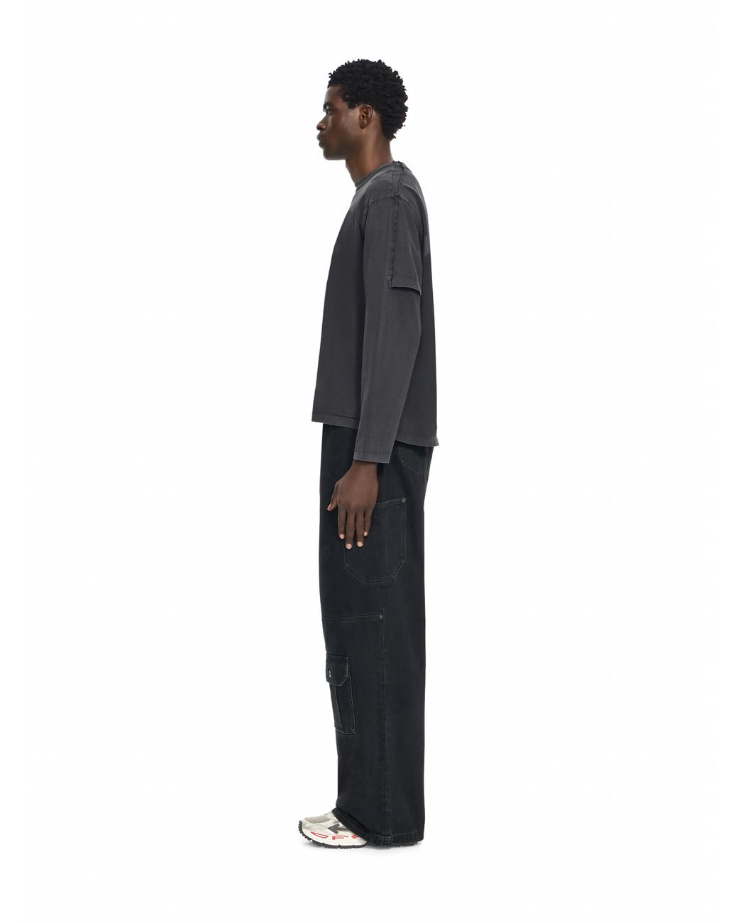 Off-White c/o Virgil Abloh Black Half Arrow Cargo Jeans for men