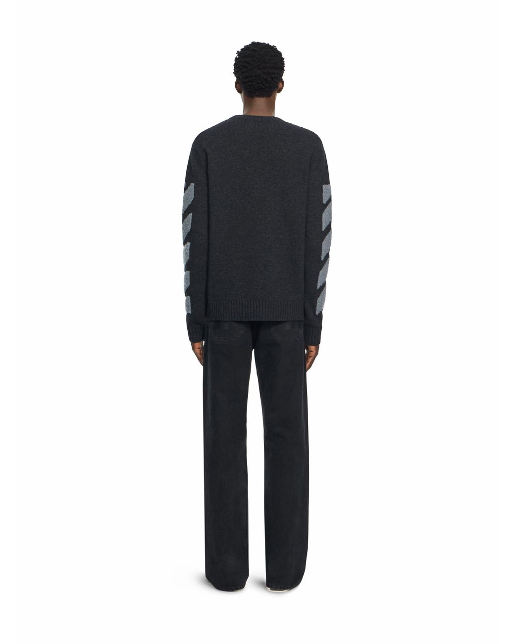 Off-White c/o Virgil Abloh Black Half Arrow Slim Jeans for men