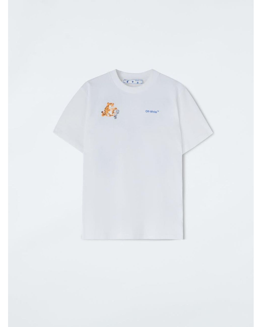 Off-White c/o Virgil Abloh Cotton Lny Arrow Tiger S/s T-shirt in White 
