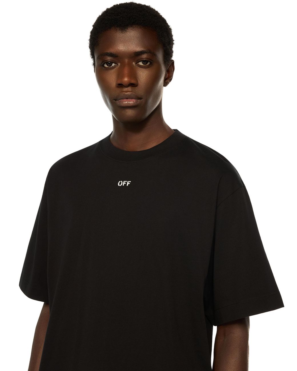 Off-White c/o Virgil Abloh Black Landscape Arrow Skate Logo Tee for men