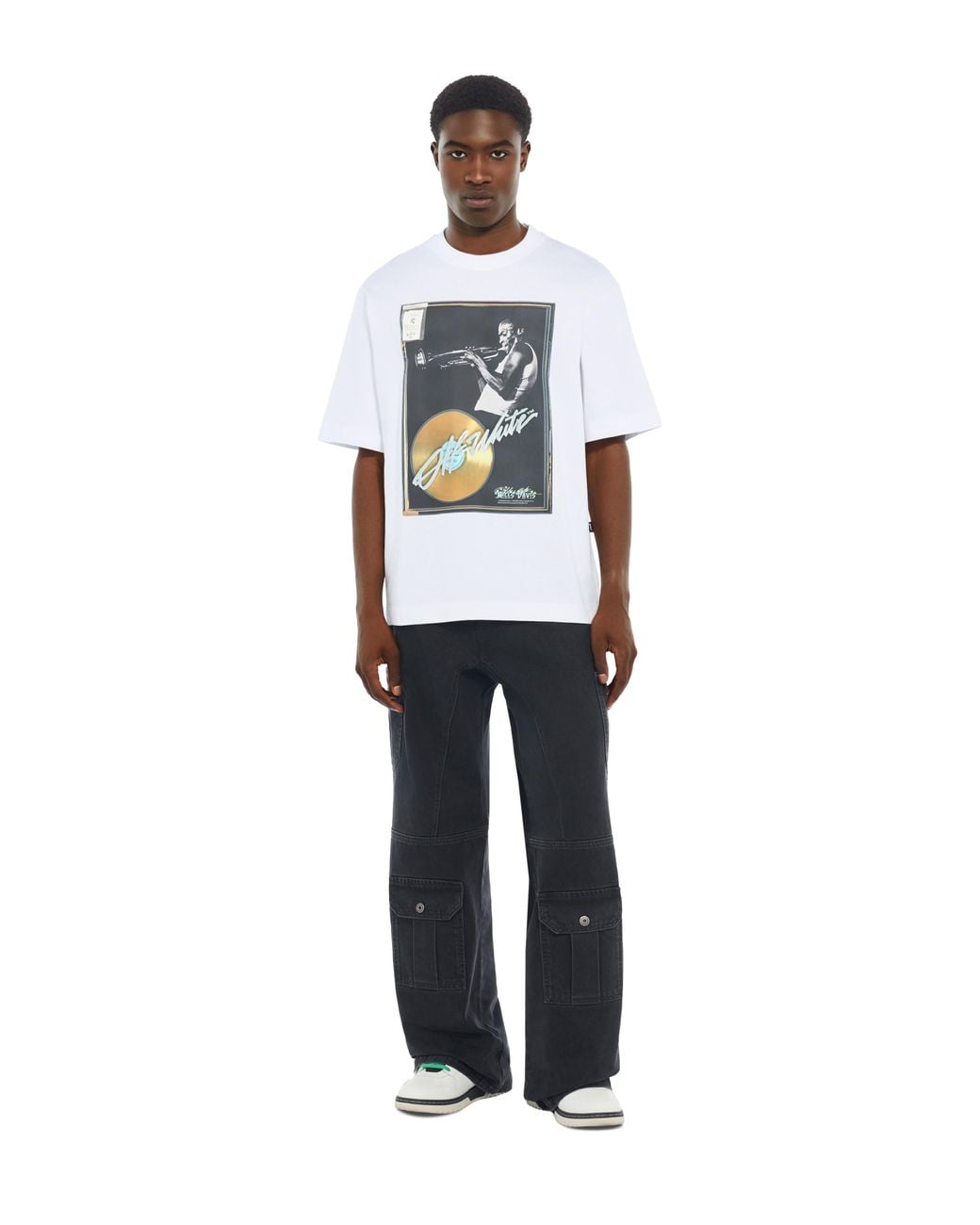 Off-White c/o Virgil Abloh White Miles Davis Certified Skate T-Shirt for men