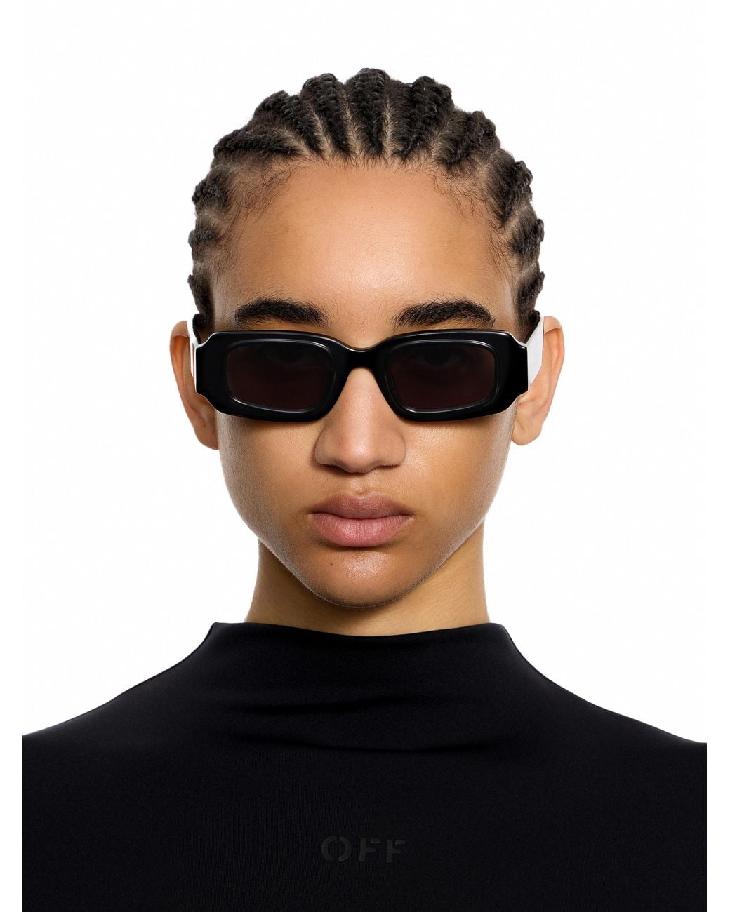 Off-White c/o Virgil Abloh Black Olympia Smoke Lens Sunglasses