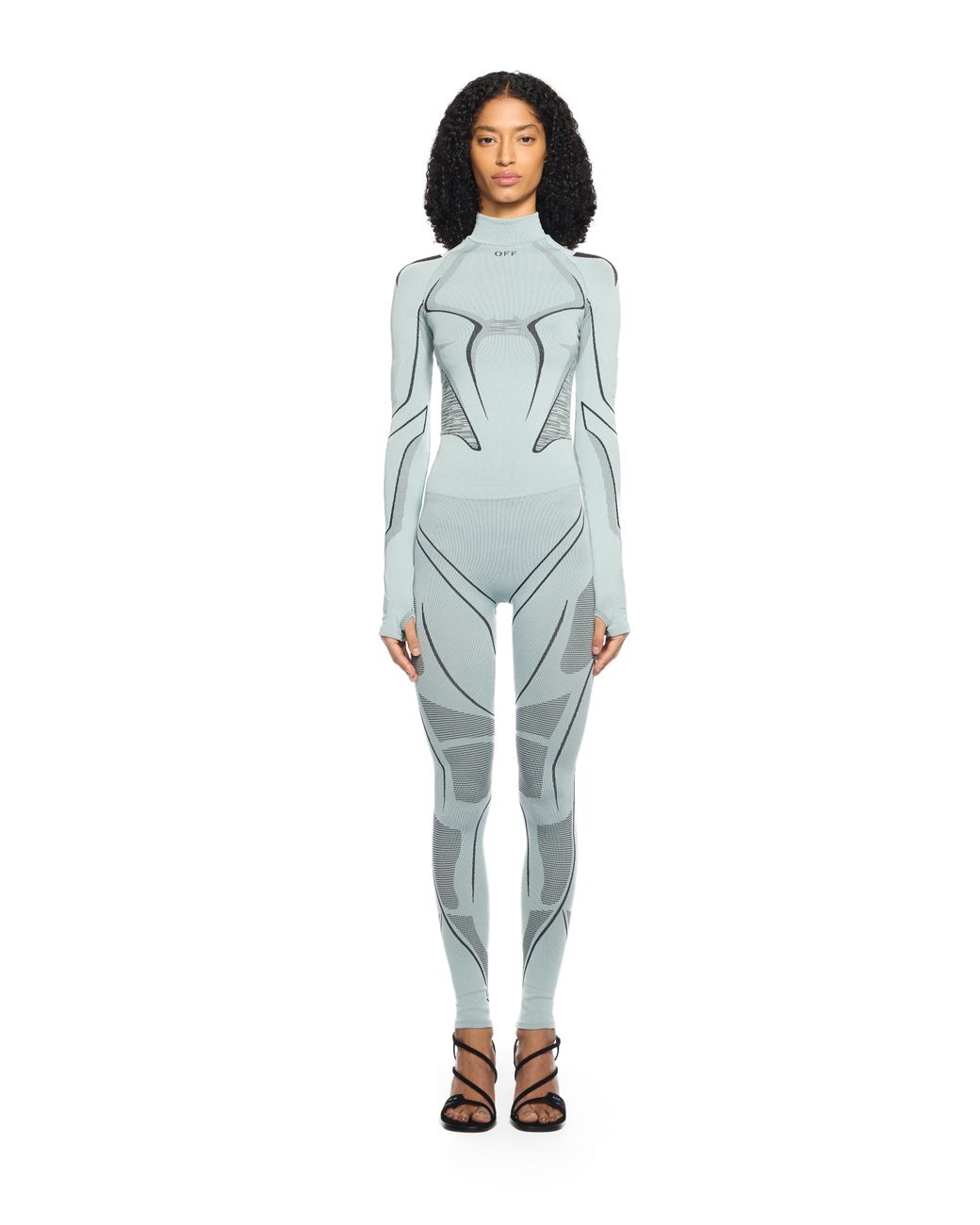 Off-White c/o Virgil Abloh Blue Seamless Race Top