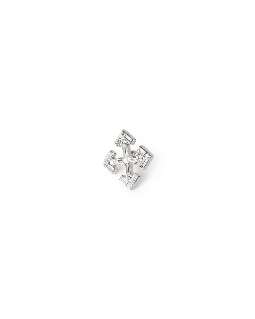 Off-White c/o Virgil Abloh White Bling Arrow Mono Earring for men