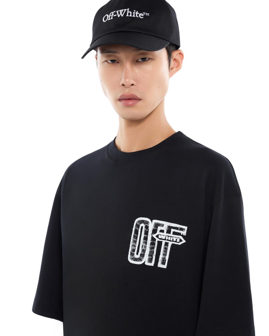 Off-White c/o Virgil Abloh Black Motion Arrow Skate T-Shirt for men
