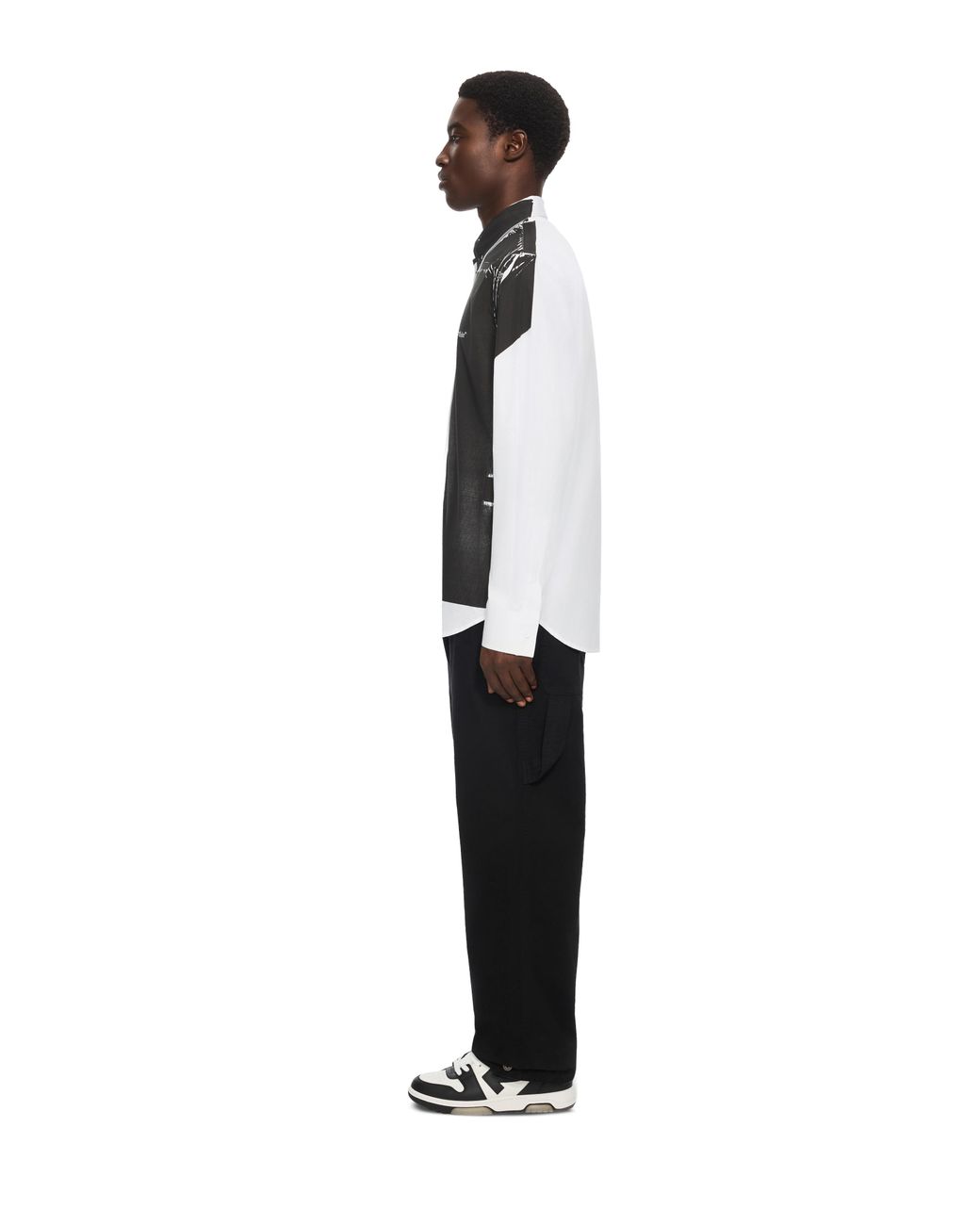 Off-White c/o Virgil Abloh Black Negative Bookish Regular Shirt for men