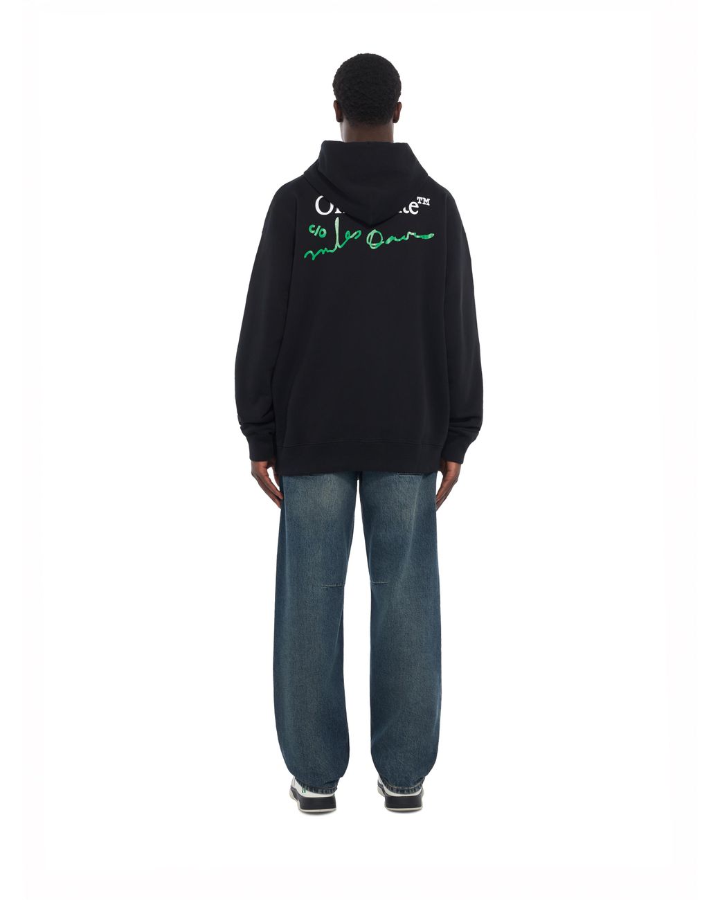 Off-White c/o Virgil Abloh Black Miles Davis League Skate Hoodie for men