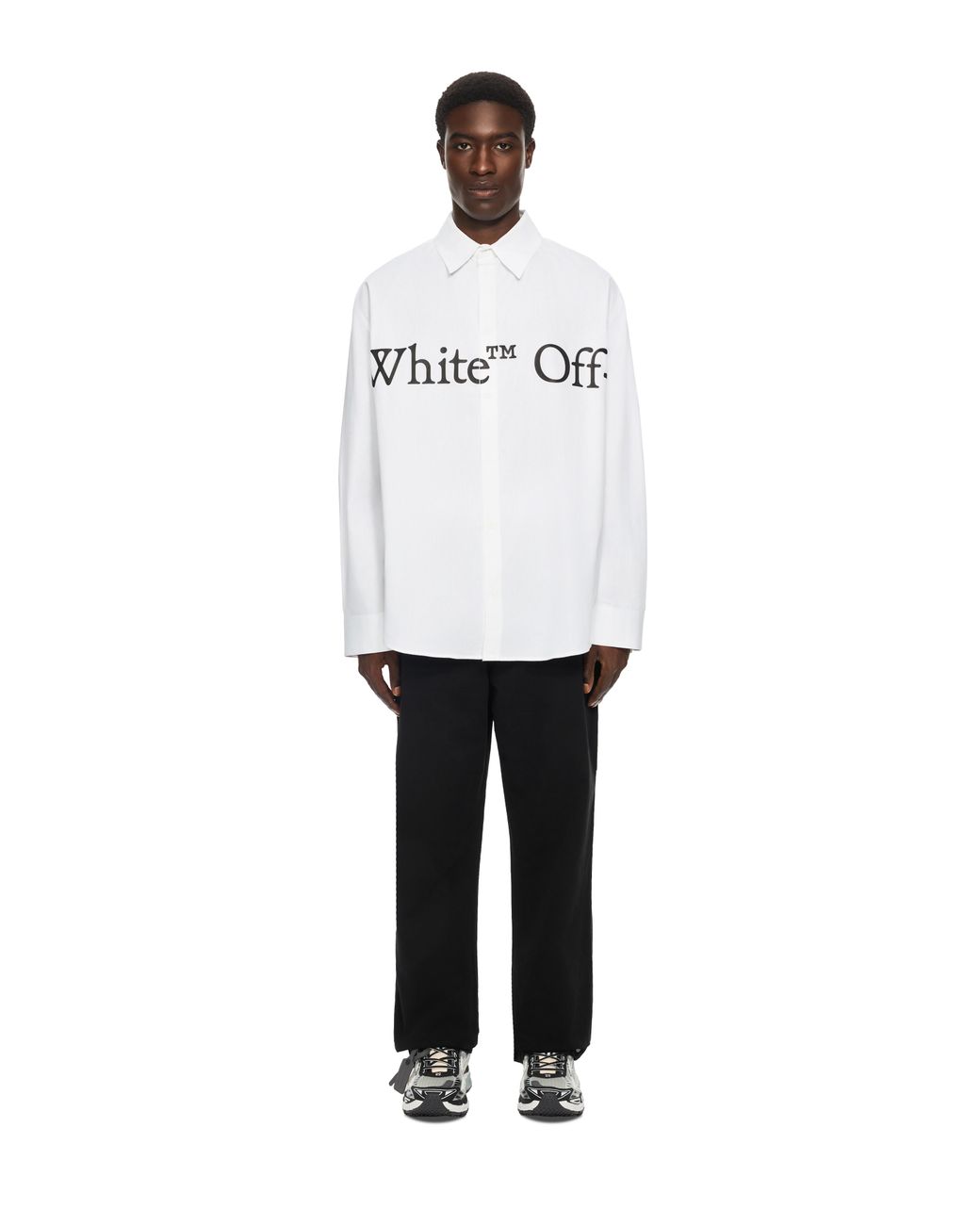 Off-White c/o Virgil Abloh White Bookish Scarf Poplin Overshirt for men