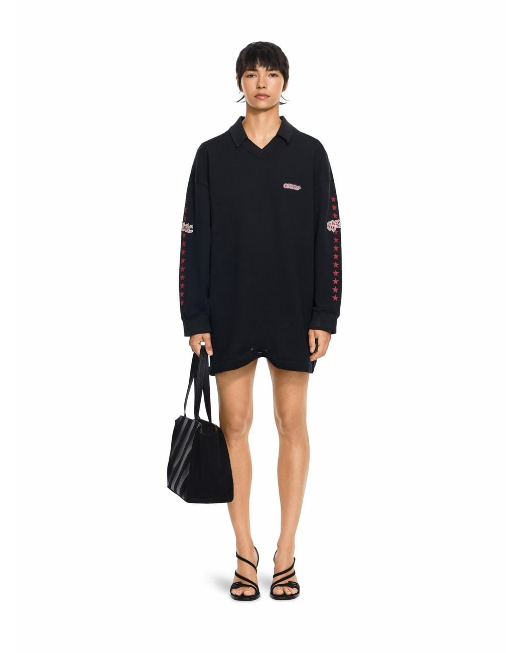 Off-White c/o Virgil Abloh Black Star Polo Sweatdress