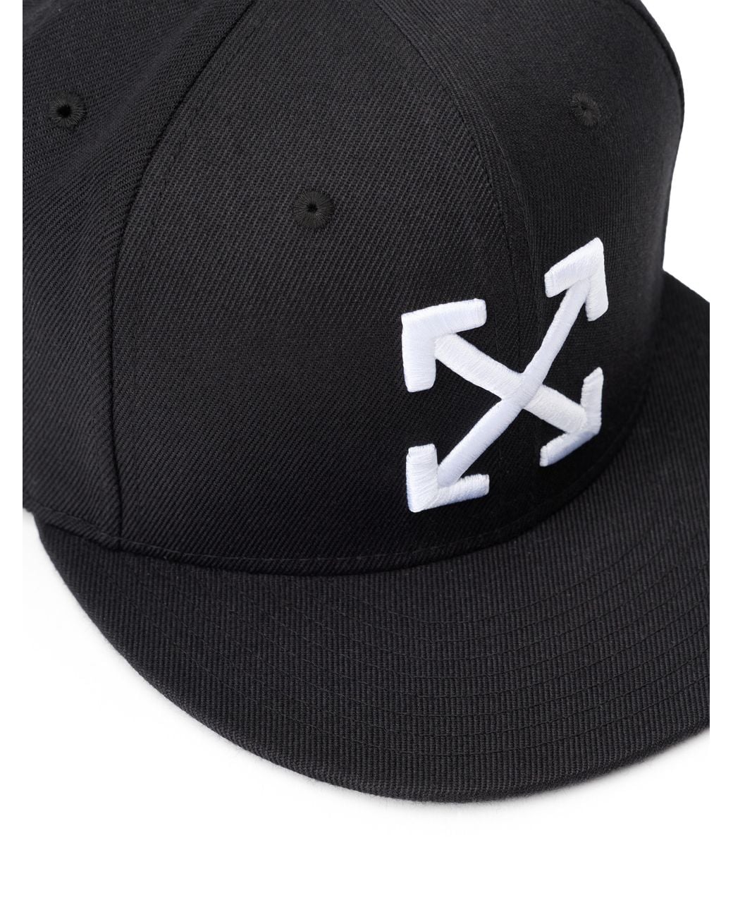 Off-White c/o Virgil Abloh Black Arrows Flat Brim Cap for men