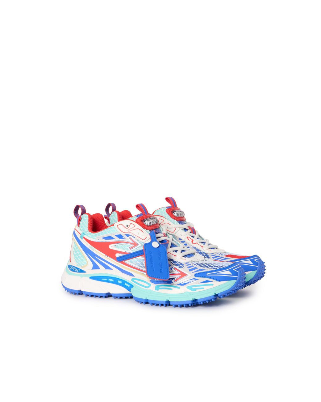 Off-White c/o Virgil Abloh Blue Be Right Back Fishnet Sneakers for men