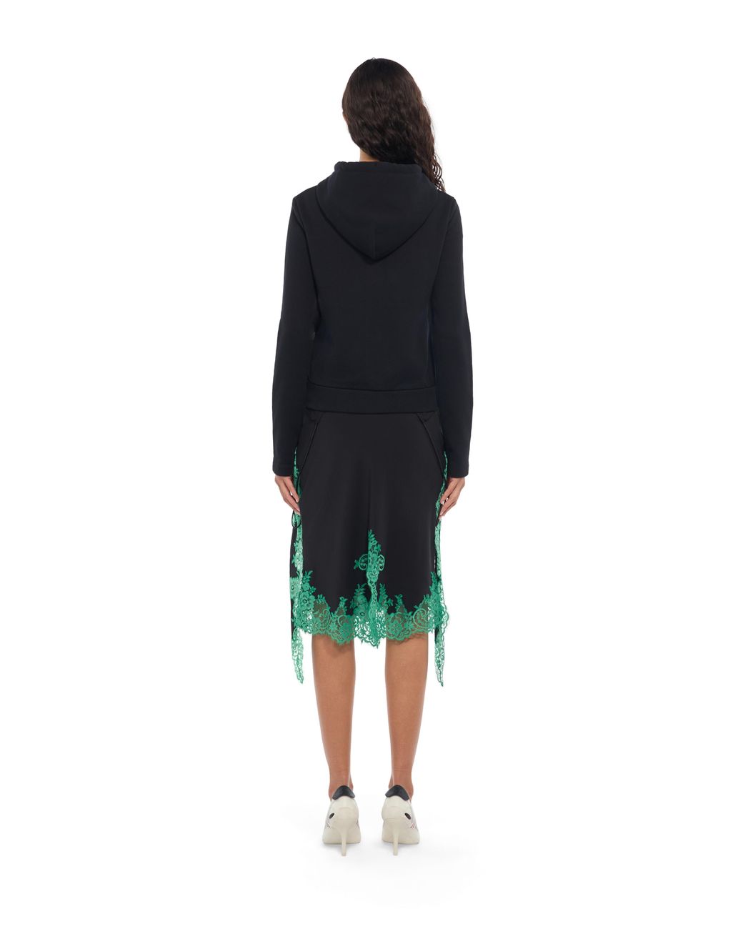 Off-White c/o Virgil Abloh Black Miles Davis Architecture Slim Zip-Up Hoodie