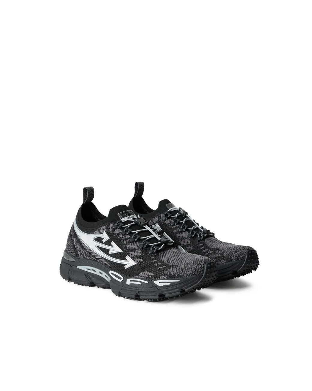Off-White c/o Virgil Abloh Black Be Right Back Knit Sneakers for men