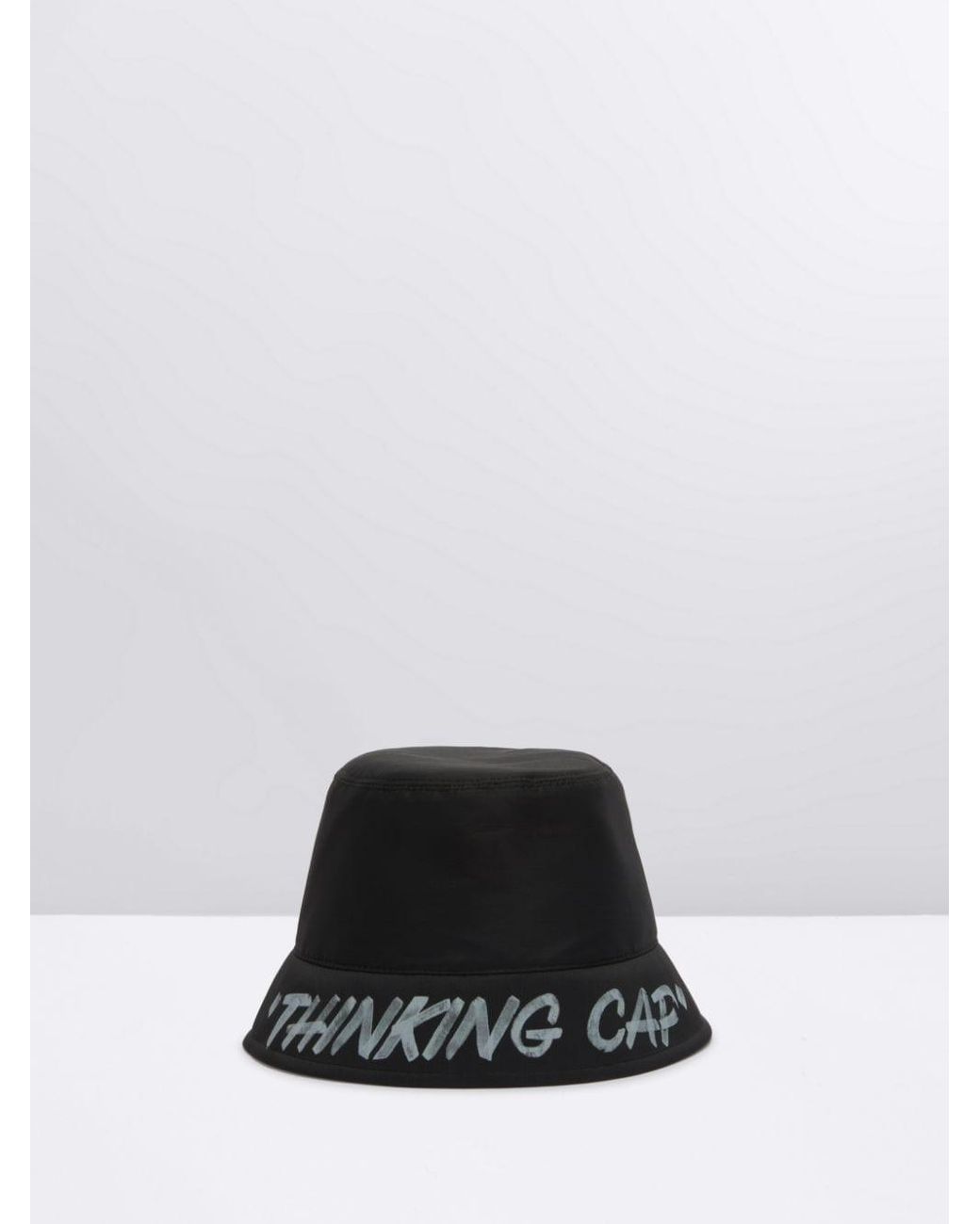 Off-White c/o Virgil Abloh Thinking Cap Bucket Hat in Black | Lyst