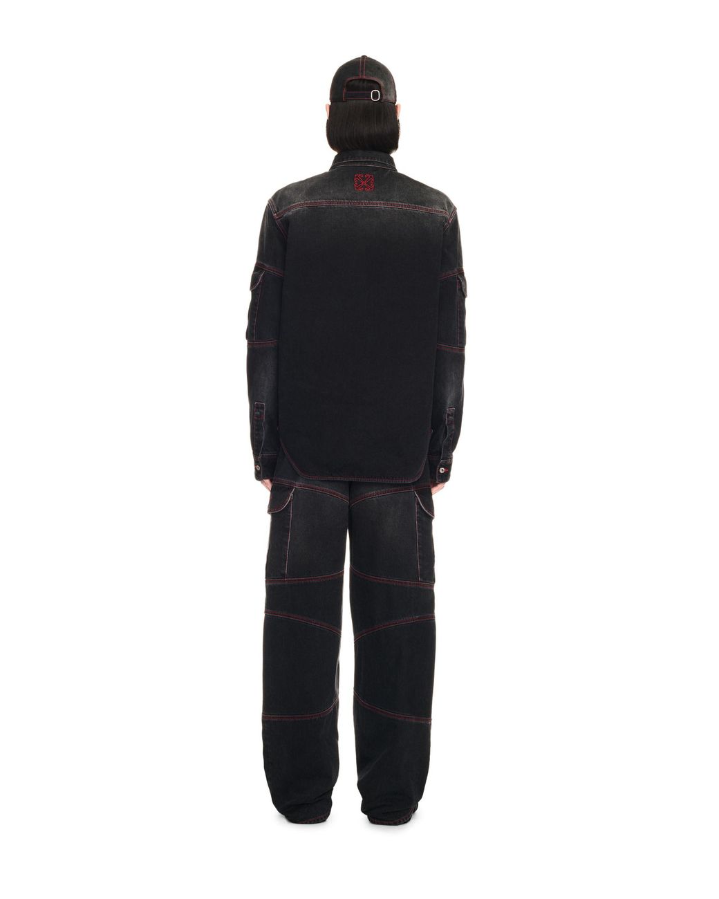 Off-White c/o Virgil Abloh Black Script Samurai Den Shirt for men