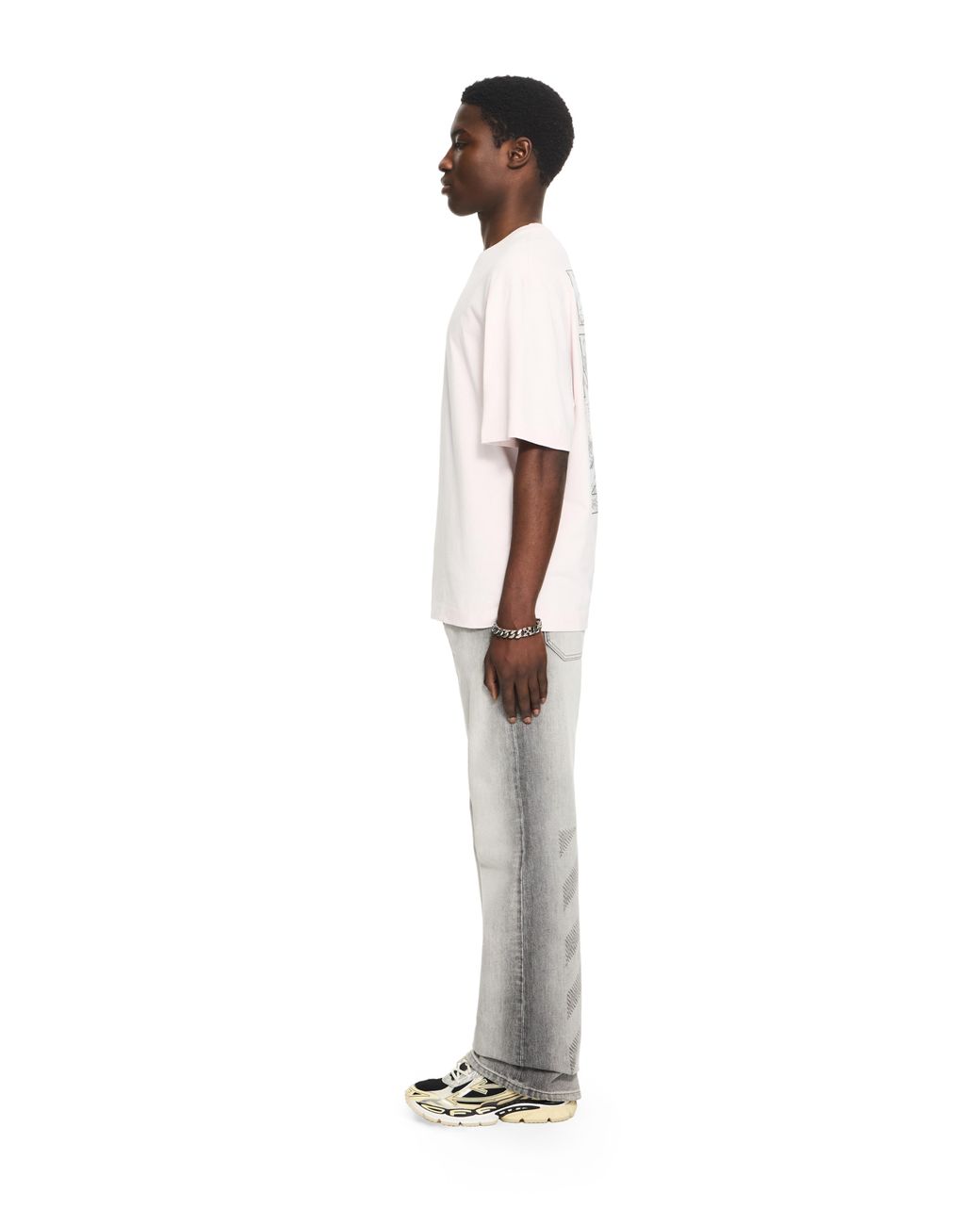 Off-White c/o Virgil Abloh White Paint Arrow Skate T-Shirt for men