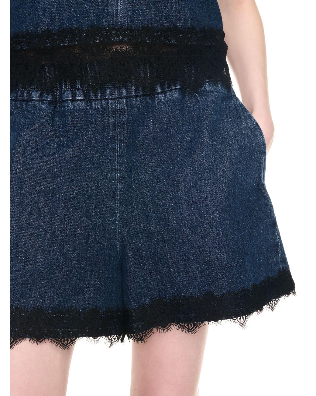 Off-White c/o Virgil Abloh Blue Lace 20S Denim Short