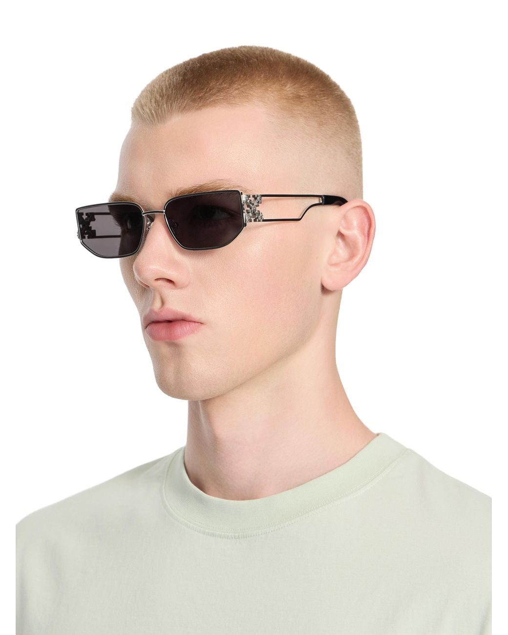 Off-White c/o Virgil Abloh Blue Allen Dark Lens Sunglasses