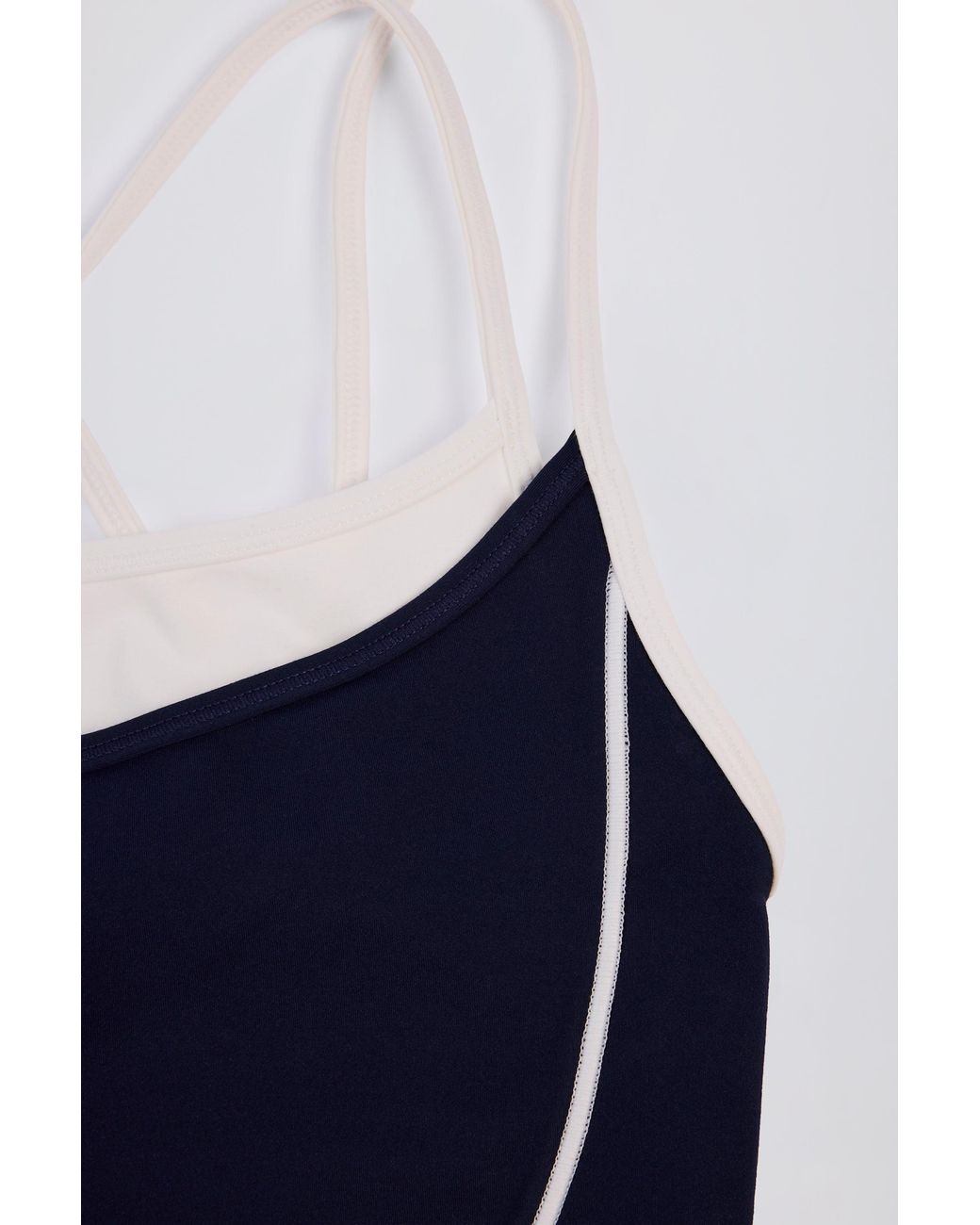 BO+TEE Blue Soft Active Layered Tank Top