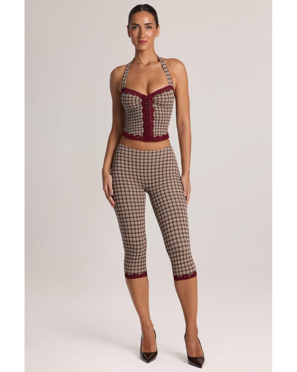 Oh Polly Black High-Rise Cropped Skinny Jeans