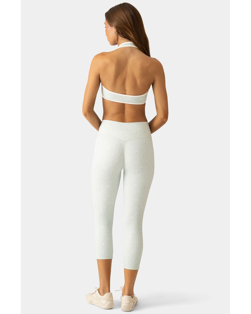 BO+TEE Green Soft Active Capri Leggings