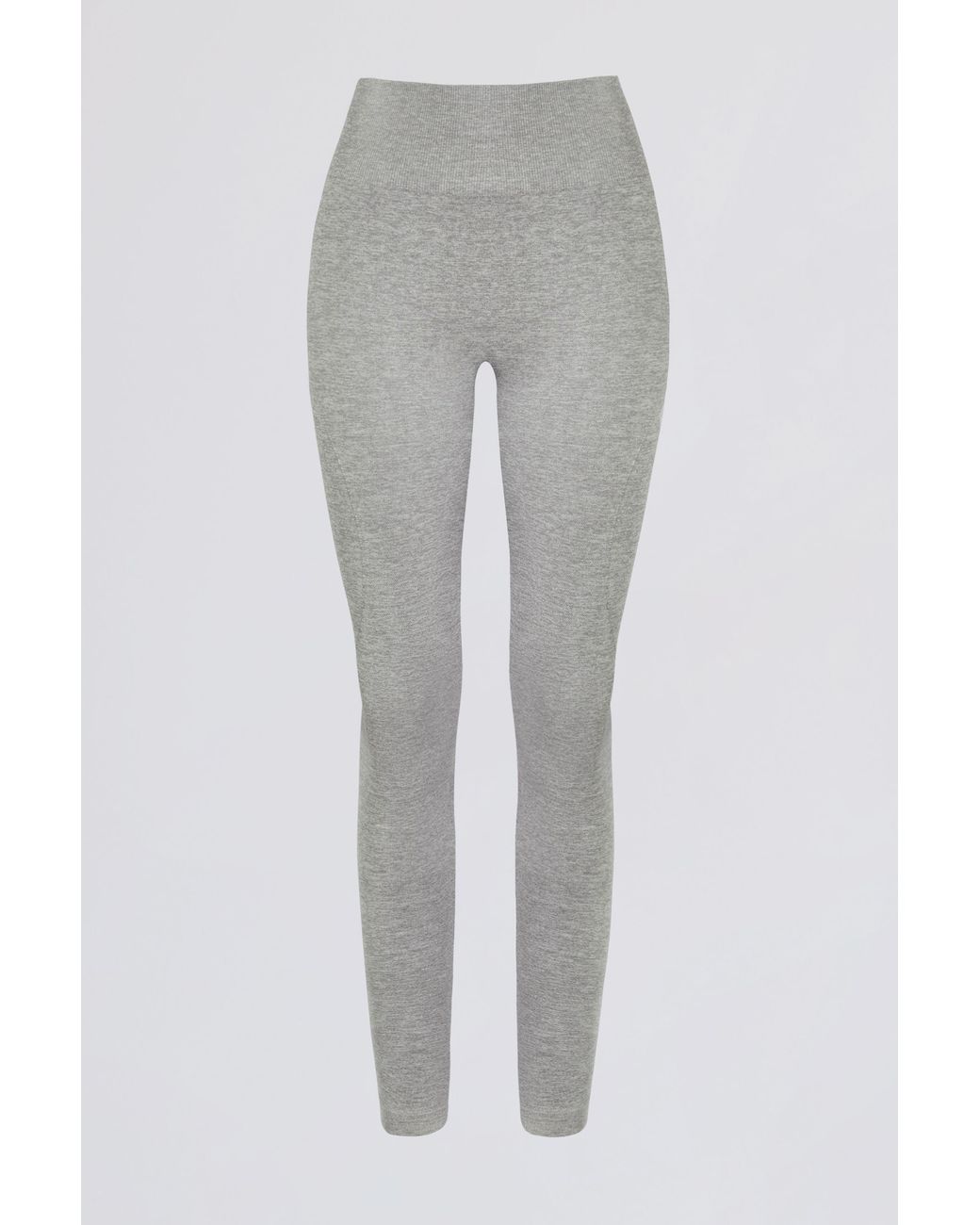 BO+TEE Gray Super Sculpt Seamless High-Waist Leggings