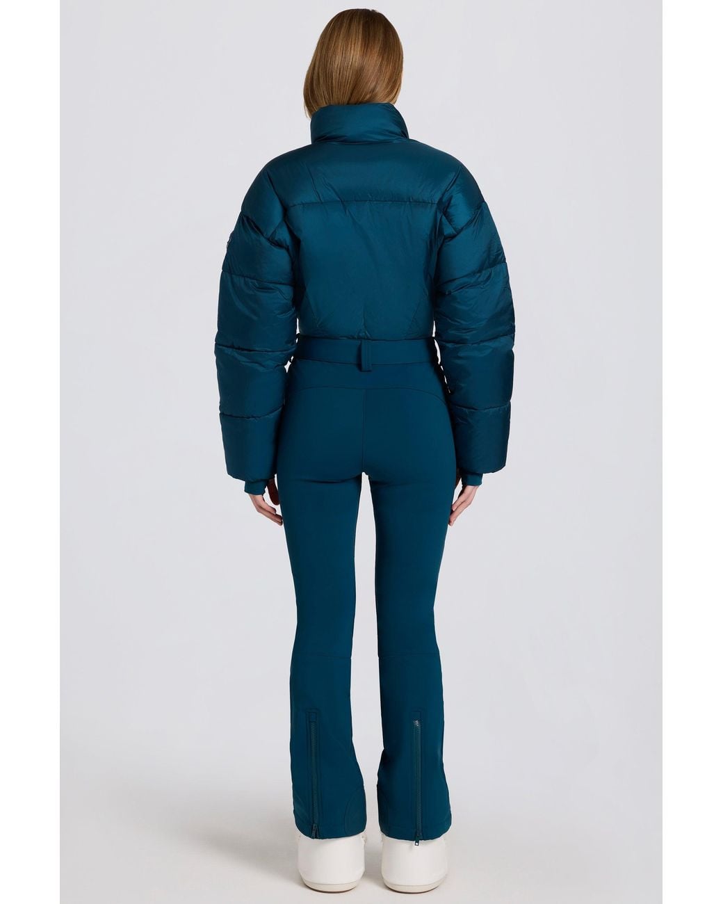 BO+TEE Blue Waterproof Padded Belted Ski Suit